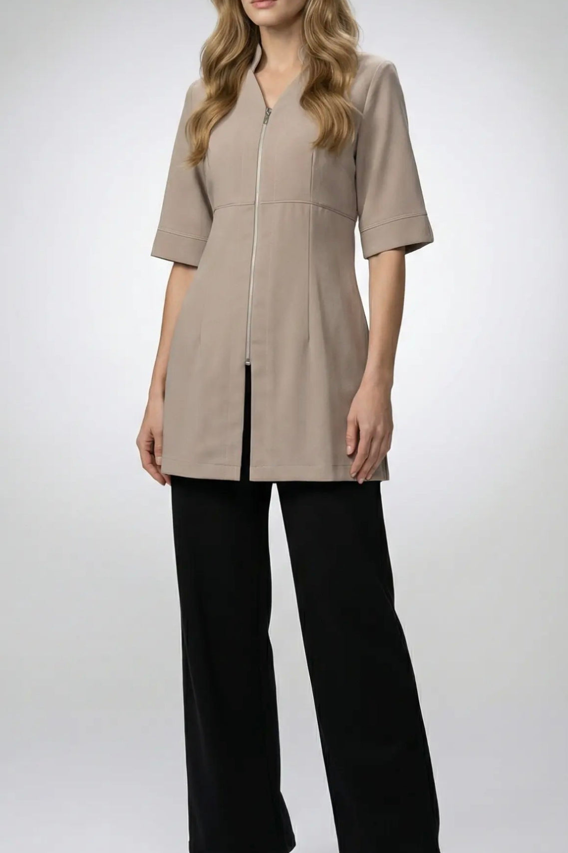 1012 Sarrau long taille empire