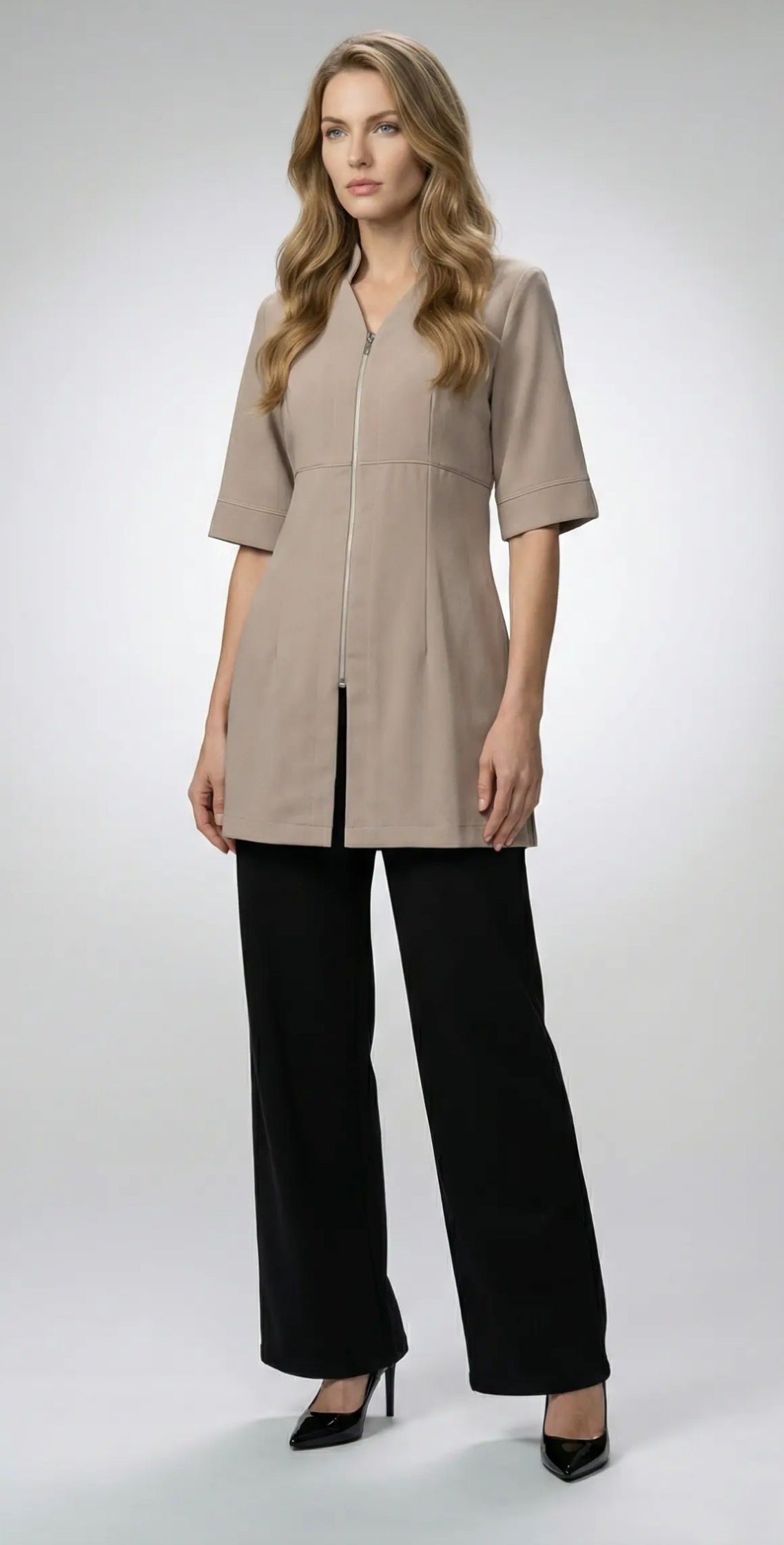 1012 Sarrau long taille empire