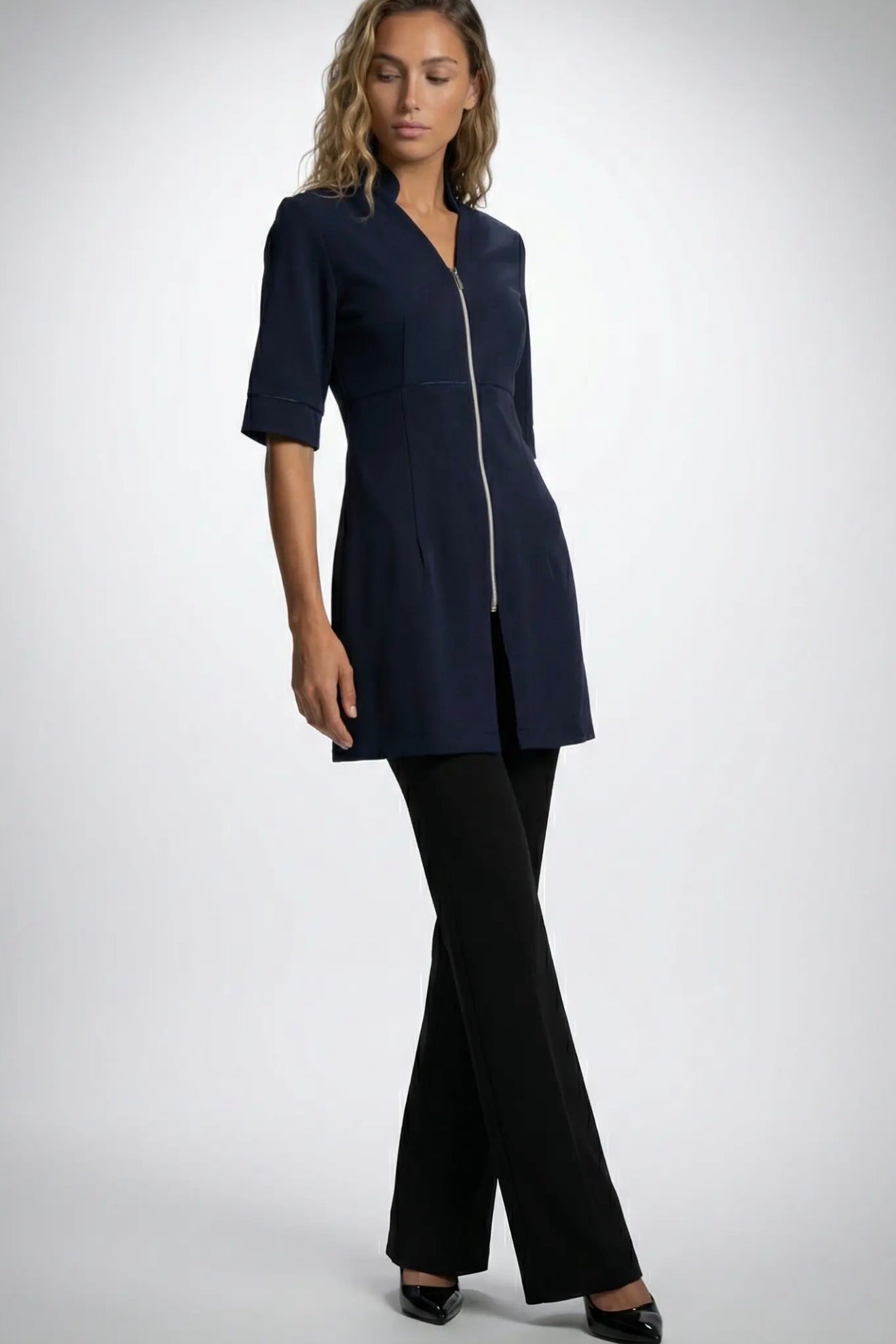 1012 Sarrau long taille empire