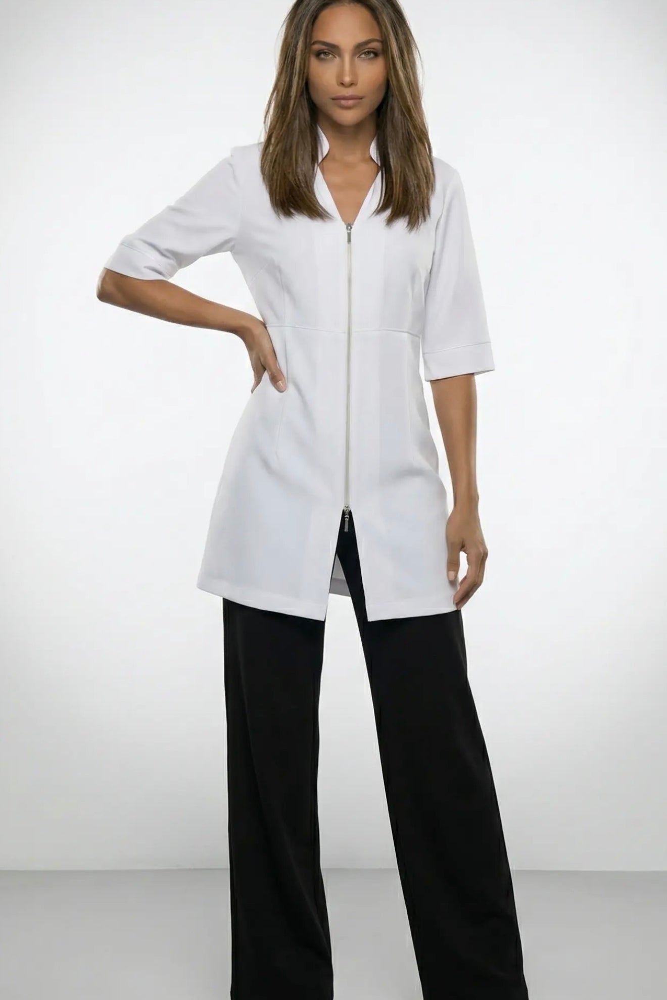 1012 Sarrau long taille empire