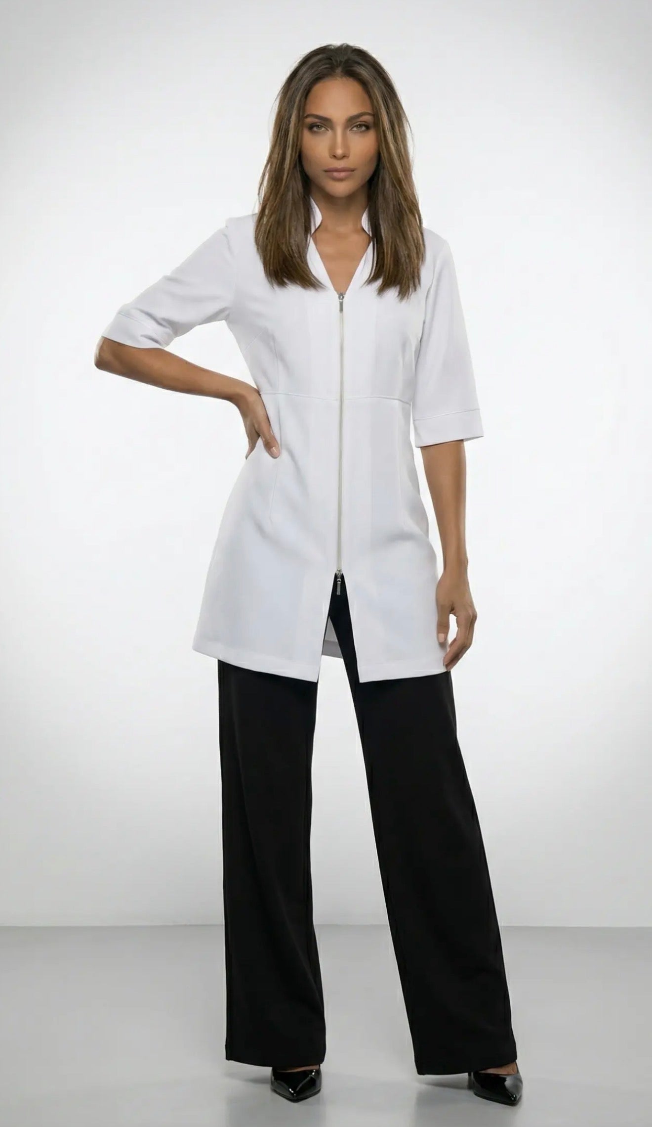 1012 Sarrau long taille empire