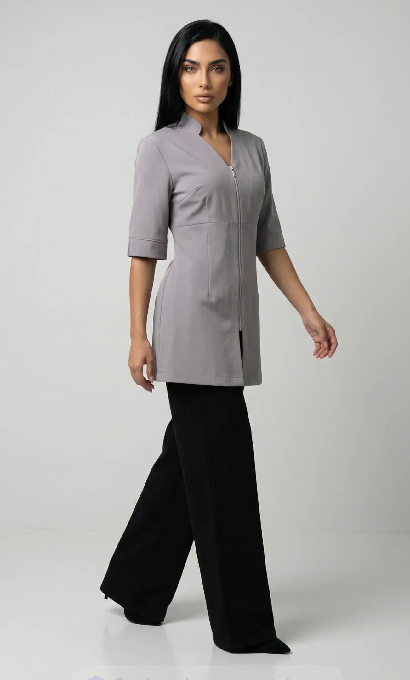 1012 Sarrau long taille empire