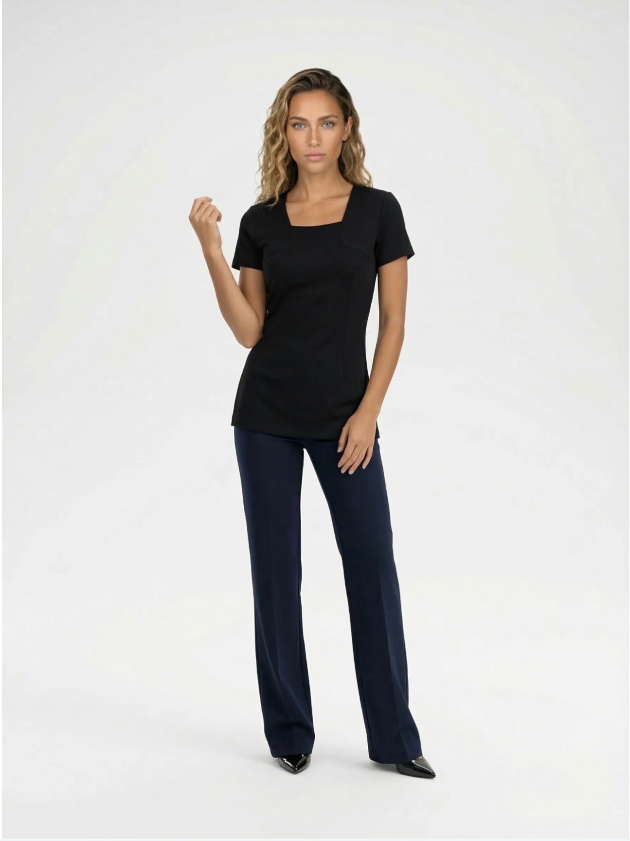 1009 Tunique encolure carrée