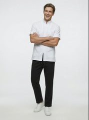 1025 Sarrau homme collet style mandari / fermeture éclair