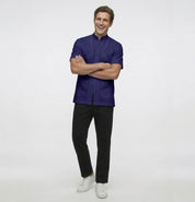 1025 Sarrau homme collet style mandari / fermeture éclair