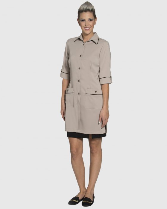 Blouse Longue à Col Boutonné | Design Joanne Martin