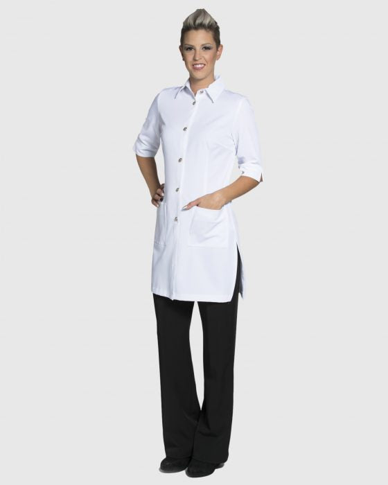 Blouse Longue à Col Boutonné | Design Joanne Martin