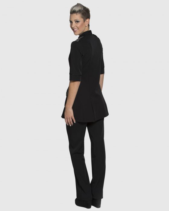 Blouse à Col Blanc | Sarrau épaulette | Design Joanne Martin